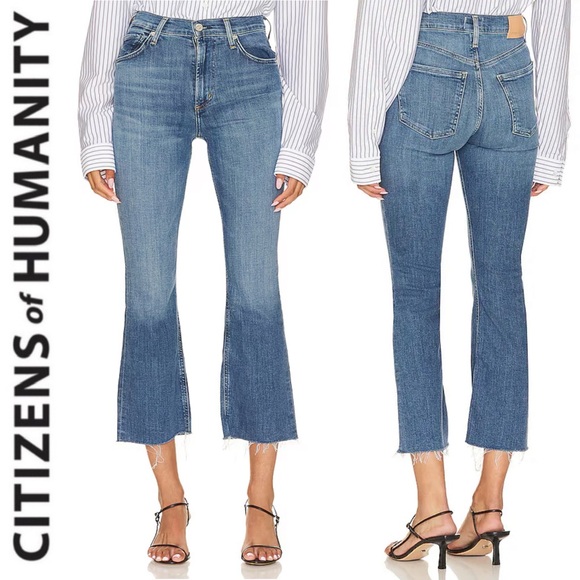 Citizens Of Humanity Premium Vintage Isola Cropped Bootcut Jeans in Lawless 27 - Picture 1 of 16
